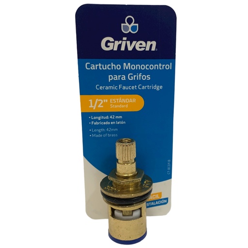 [10580] CARTUCHO MONOCONTROL 1/2" PARA GRIFERIAS GRIVEN