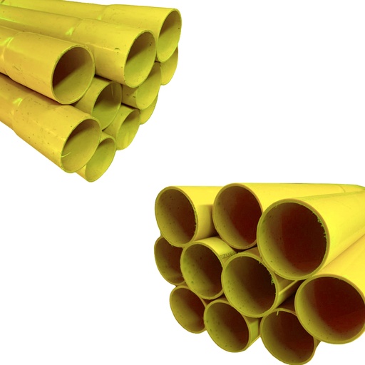 [10599] TUBO PVC SANITARIO ECONOMICO LIVIANO 50MM 3M EXC AMARILLO ECOTUBO TUBRICA