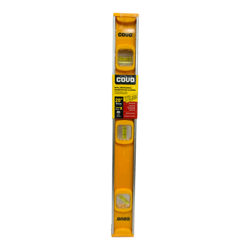 [10665] NIVEL PROFESIONAL MAGNETICO DE ALUMINIO 20" COVO