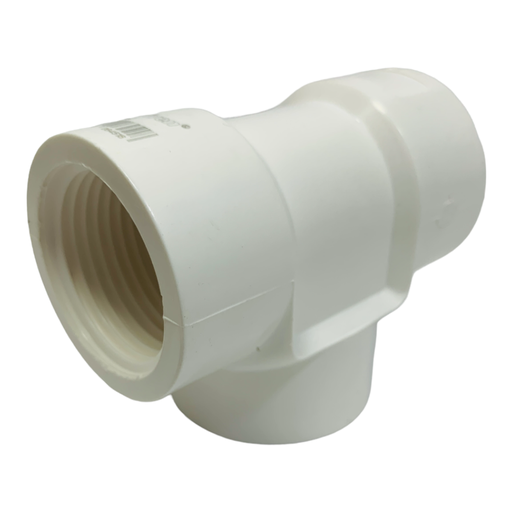 [10668] TEE SENCILLA DE PVC 3/4" CON ROSCA BLANCO GRIVEN