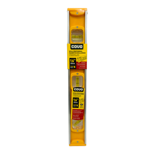[10675] NIVEL PROFESIONAL MAGNETICO DE ALUMINIO 16" COVO