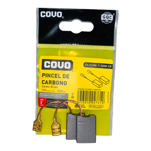 [10689] REPUESTO DE PINCEL DE CARBONO PARA ESMERIL ANGULAR 7" 2200W COVO