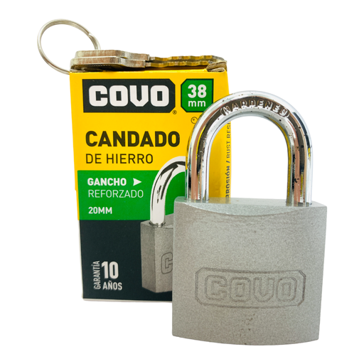 [10728] CANDADO 38MM HIERRO COVO