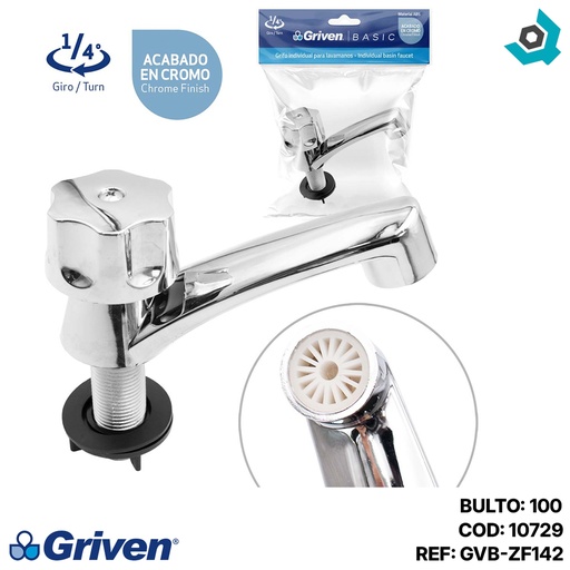 [10729] GRIFERIA INDIVIDUAL PARA LAVAMANOS GRIVEN BASIC