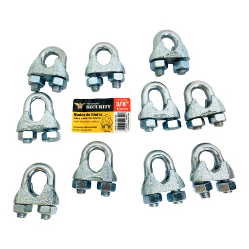 [10736] PERROS PARA GUAYAS DE HIERRO 3/8" SECURITY