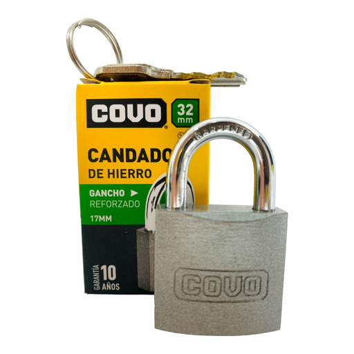 [10748] CANDADO 32MM HIERRO COVO