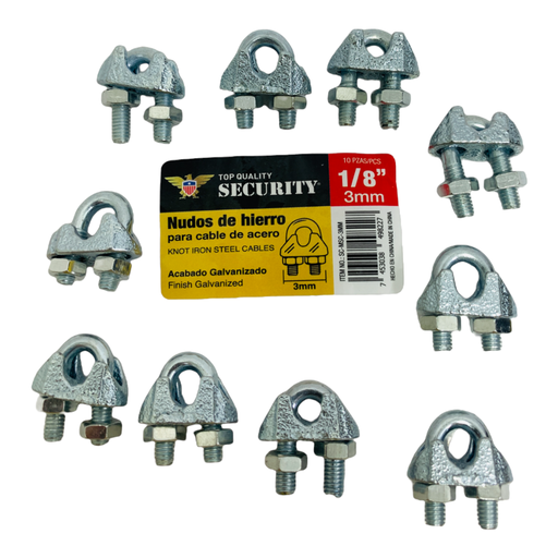 [10754] PERROS PARA GUAYAS DE HIERRO 1/8" SECURITY