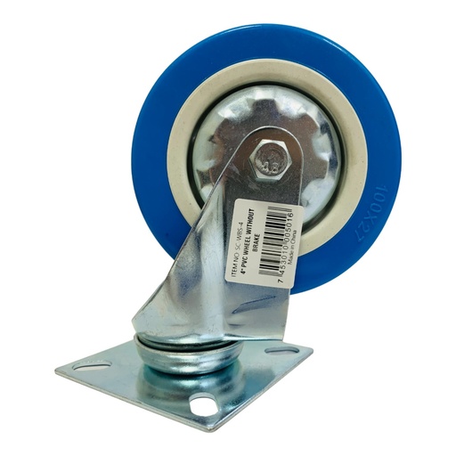 [10758] RUEDA DE PVC 4" SIN FRENO SECURITY