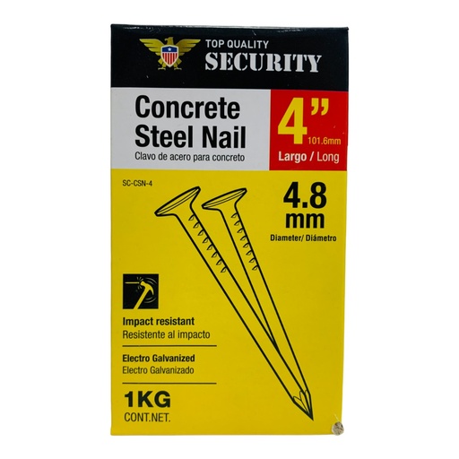 [10768] CLAVO DE ACERO PARA CONCRETO 4" SECURITY