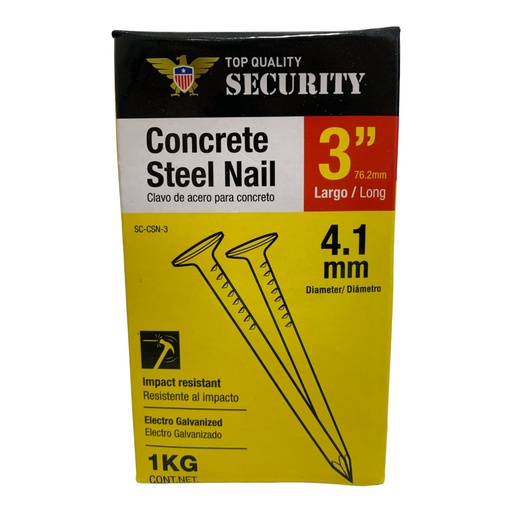 [10770] CLAVO DE ACERO PARA CONCRETO 3" SECURITY