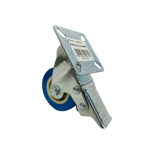 [10782] RUEDA DE PVC 2" CON FRENO SECURITY