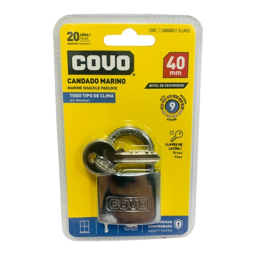 [10815] CANDADO 40MM MARINO COVO