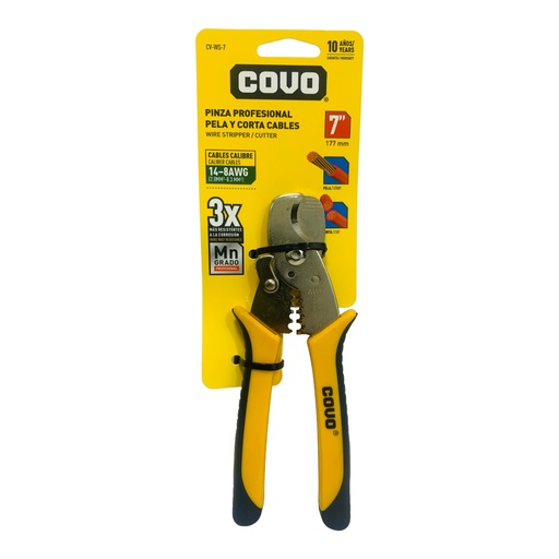 [10832] PINZA PROFESIONAL PELA Y CORTA CABLES COVO