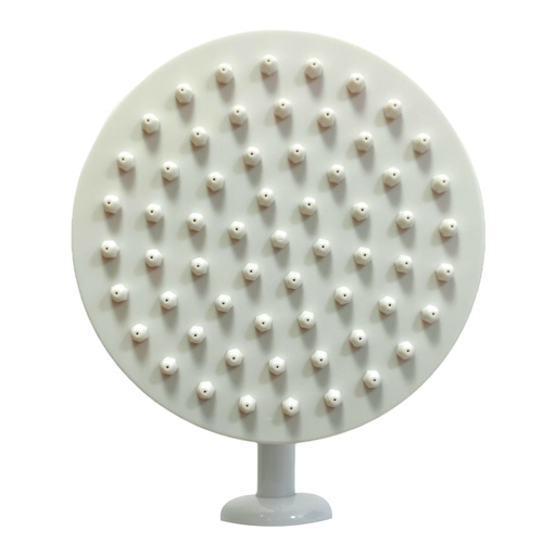 [10855] REGADERA PARA BANO 6" ABS BLANCO GRIVEN BASIC