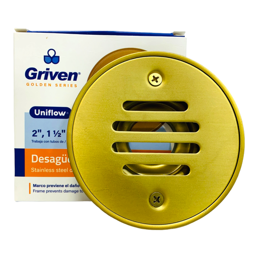 [10898] DESAGUE DE PISO 2" DORADO GRIVEN GOLDEN