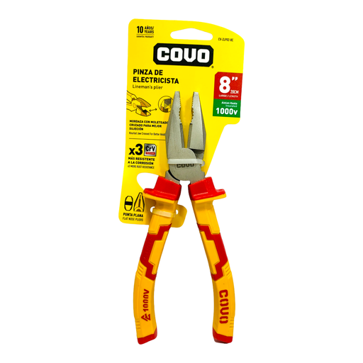 [10906] PINZA DE ELECTRICISTA 8" COVO