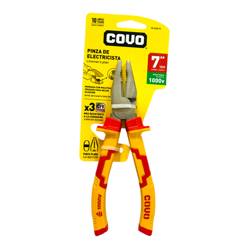[10908] PINZA DE ELECTRICISTA 7" COVO