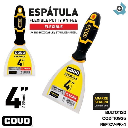 [10925] ESPATULA FLEXIBLE 4" COVO