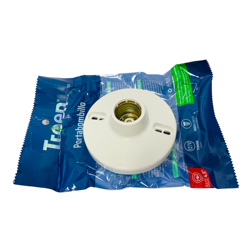 [11017] SOCATE PARA BOMBILLO COLOR BLANCO TROEN