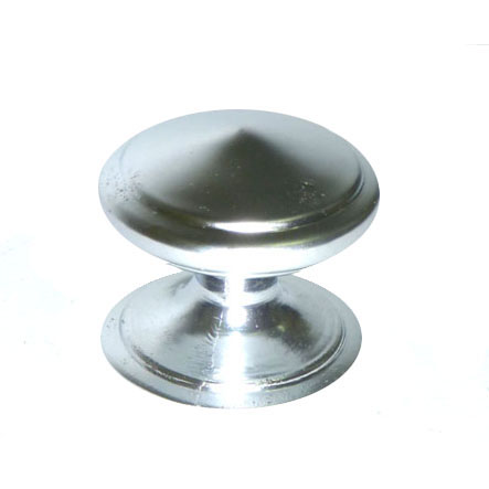 [1560] TIRADOR PARA MUEBLES DE BOTON PLATEADO