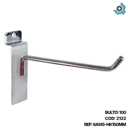 [2122] GANCHO RECTO 150MM PARA COLGAR