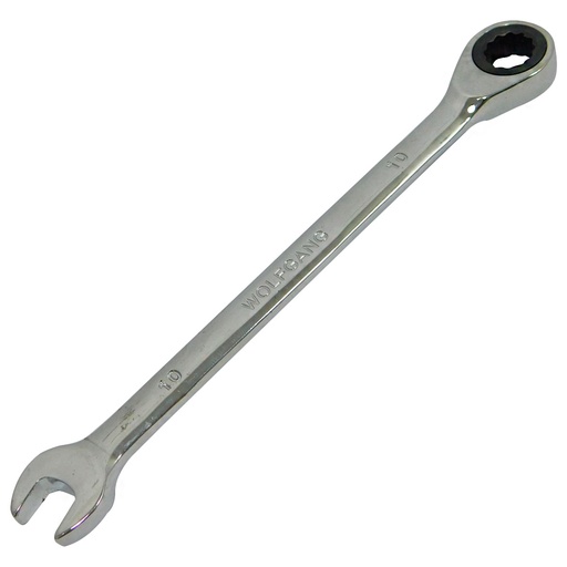 [2463] LLAVE COMBINADA 10MM CON RATCHET FIJO WOLFGANG