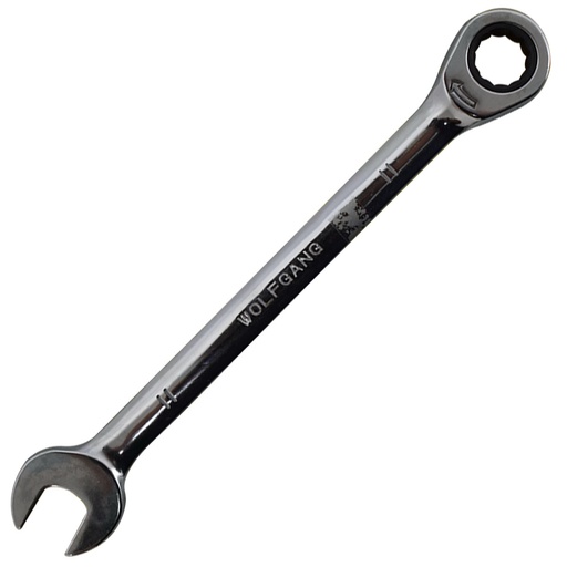 [2464] LLAVE COMBINADA 11MM CON RATCHET FIJO WOLFGANG