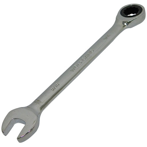 [2475] LLAVE COMBINADA 9/16" CON RATCHET FIJO WOLFGANG