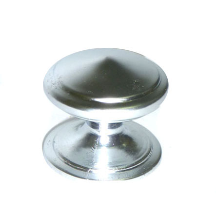 [2569] TIRADOR PARA MUEBLES DE BOTON PLATEADO
