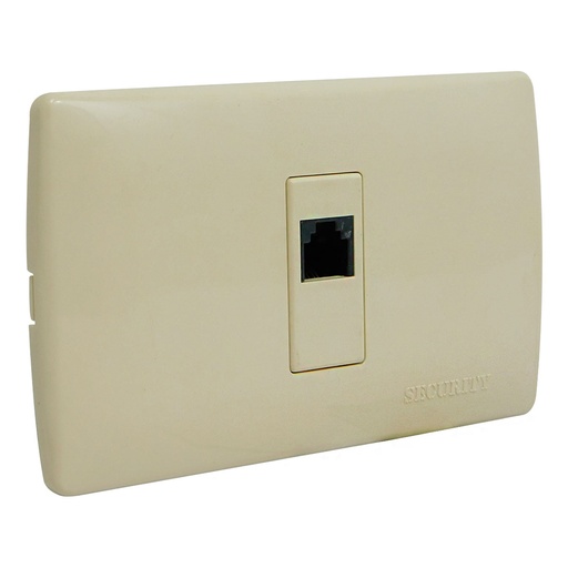 [3848] CONECTOR PARA TELEFONO BEIGE SECURITY