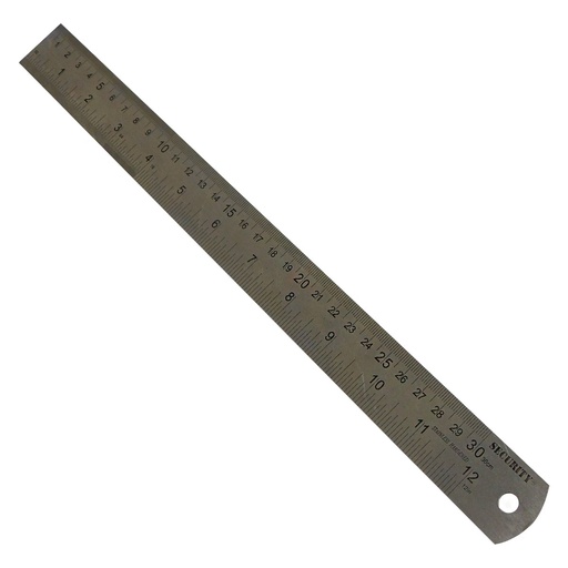 [4188] REGLA DE METAL DE 30CM SECURITY