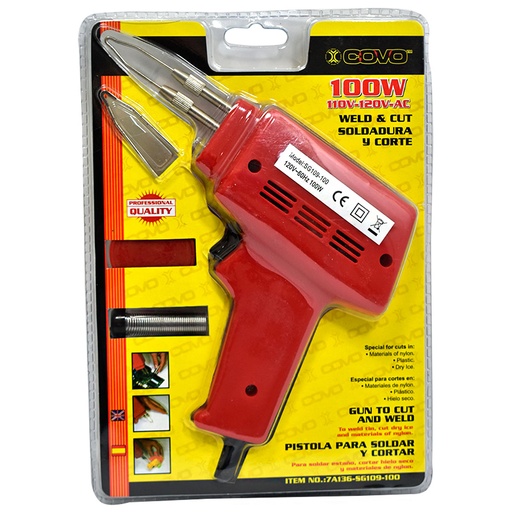 [4227] PISTOLA PARA SOLDAR Y CORTAR 110V -120V COVO