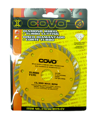 [4423] DISCO DIAMANTADO 4 1/2" DE CORTE TURBO COVO