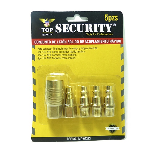 [4583] JUEGO DE ACOPLE 5PCS SECURITY MA-02313