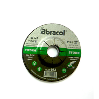 [5754] DISCO DE DESBASTE 4 1/2" TIPO 27 ABRACOL