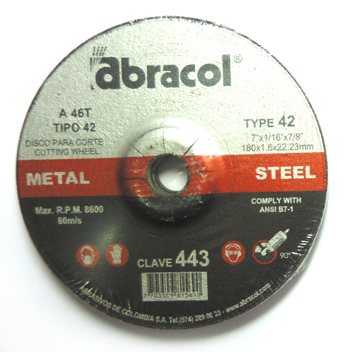 [5778] DISCO 7" CORTE EN METAL ABRACOL