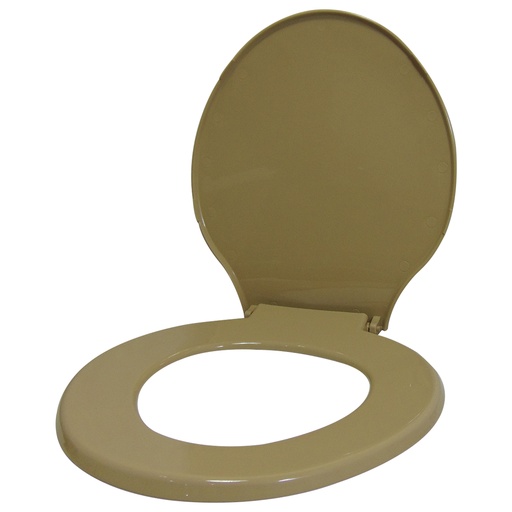 [5931] ASIENTO PARA INODORO BEIGE REDONDO RESIMOL