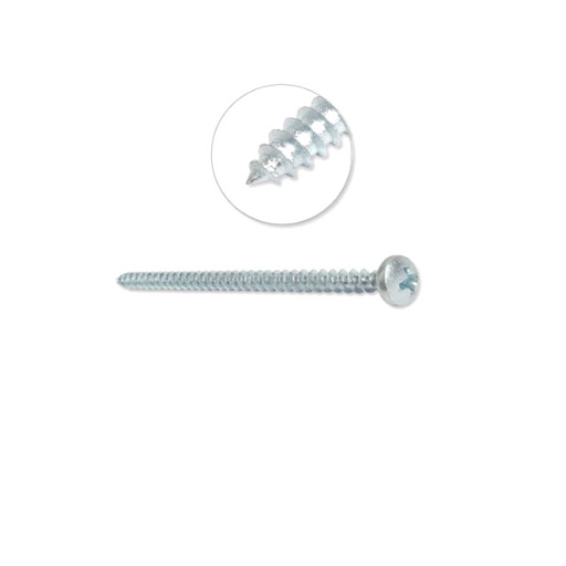 [6053] TORNILLO LAMINADO CABEZA PAN 6X11/2 MEJIA (16C X 500U)