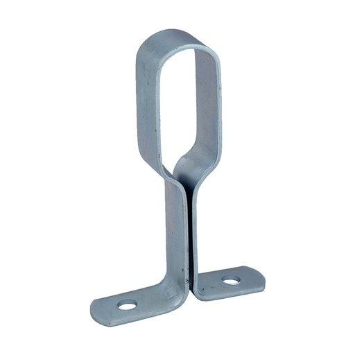 [6518] SOPORTE INTERMEDIO OVAL DE ALUMINIO NATURAL 14 MM X 30 MM (F) TAURO