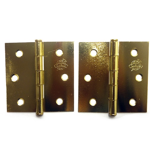 [6549] BISAGRA NUDO 3"X3" CABEZA PLANA DORADA MEJIA