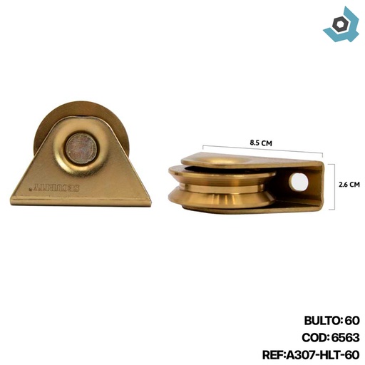 [6563] RUEDA O ROLDANA PARA PORTON 60MM - 2.36"