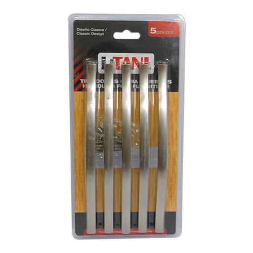 [6730] JUEGO DE TIRADORES 5PZAS 192MM LITANI