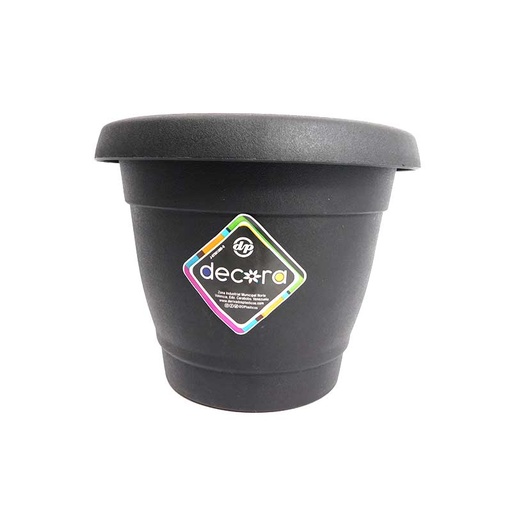 [7297] MATERO PP CLÁSICO D-20 NEGRO DECORA