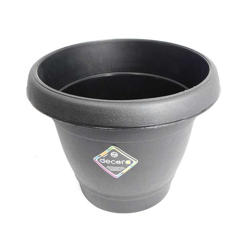 [7302] MATERO PP CLÁSICO D-30 NEGRO DECORA