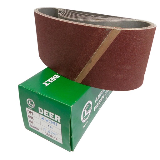 [7437] BANDA DE LIJA 4" X 24" GRANO 100 DEERFOS