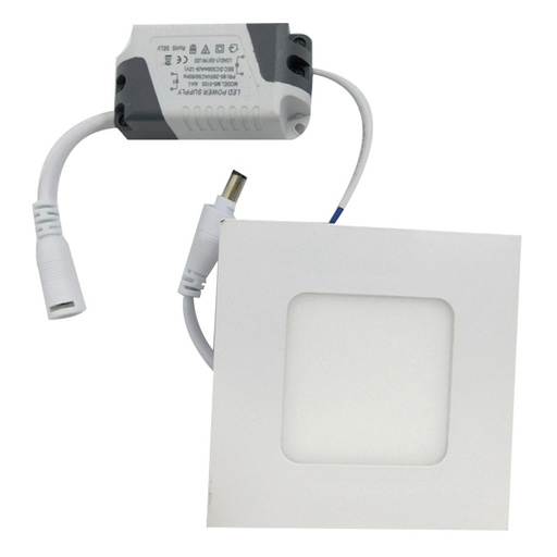 [7458] LAMPARA LED PARA EMPOTRAR CUADRADA 3W 3.5" 6000K LUZ BLANCA ANGEL LIGHT