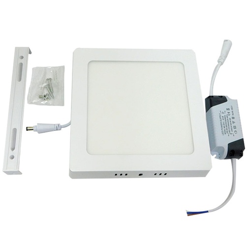 [7460] LAMPARA LED SUPERFICIAL CUADRADA 12W 6.5" LUZ FRIA ANGEL LIGHT