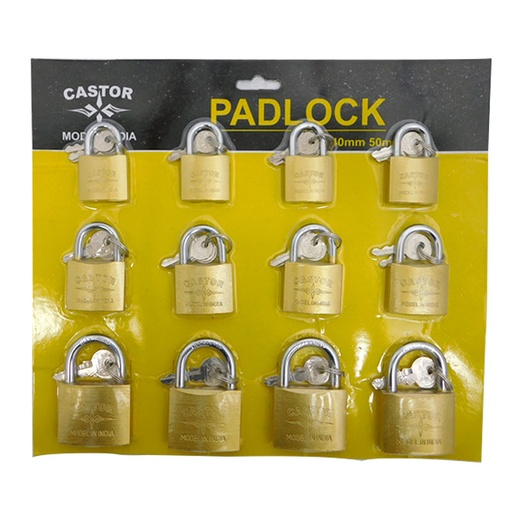 [7503] CANDADO DE BLISTER 30-40-50MM CASTOR