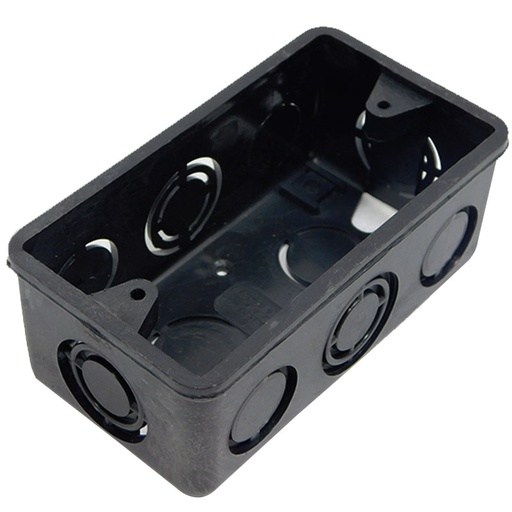 [7563] CAJETIN PVC CONDUIT RECTANGULAR 4"X2" NEGRO DP