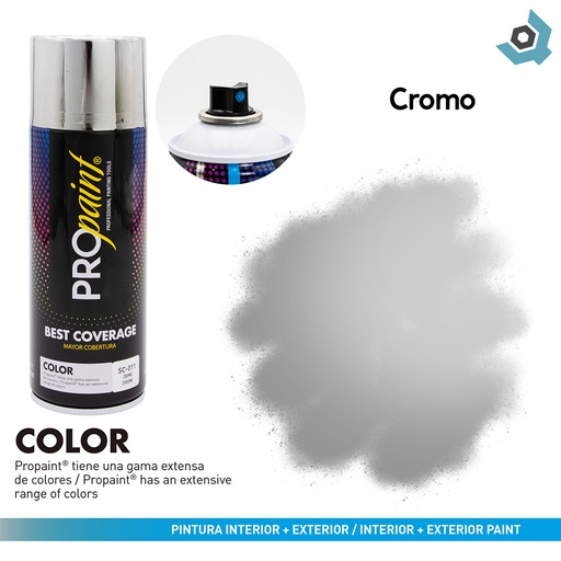 [7604] PINTURA EN SPRAY CROMO PRO PAINT